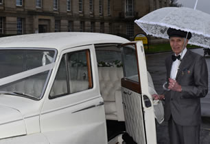 Wedding car at Bury Town Hall