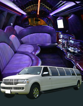 White large limousine