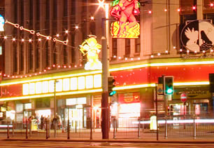 Blackpool at night