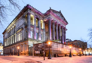 Outside view of the Harris Museum