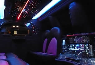 Interior lighting of our large limousines