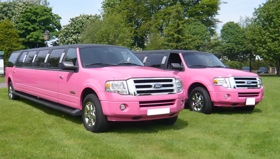 Pink limousine